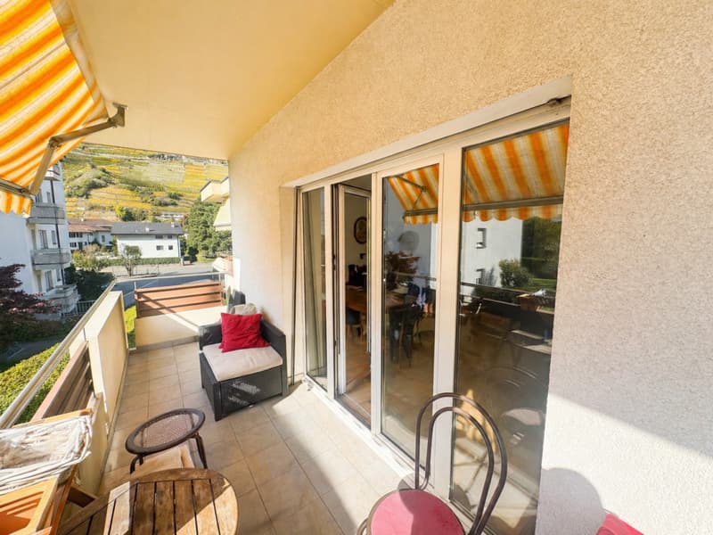 APARTMENT 4.5 ROOMS BRIGHT WITH SOUTH-FACING BALCONY TWO STEPS FROM THE CENTER OF MARTIGNY (3)