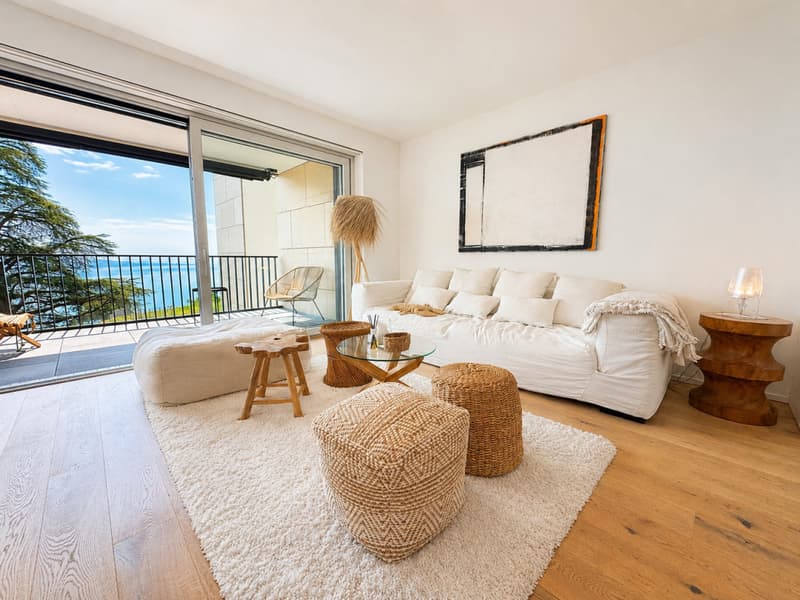 LOCATION AU MOIS - APPARTEMENT MEUBLÉ AVEC VUE PANORAMIQUE SUR LE LAC (1)