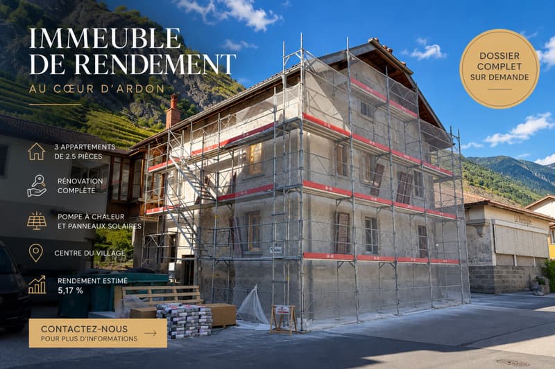 IMMEUBLE DE RENDEMENT ENTIÈREMENT RÉNOVÉ AU C?UR D'ARDON (1)