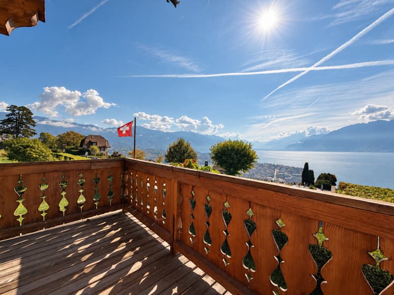 CHALET BERNARDINA - PROPRIÉTÉ HISTORIQUE AVEC VUE PANORAMIQUE SUR LE LÉMAN (2)