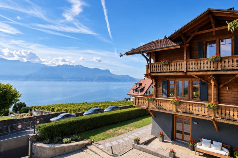 CHALET BERNARDINA - PROPRIÉTÉ HISTORIQUE AVEC VUE PANORAMIQUE SUR LE LÉMAN (3)