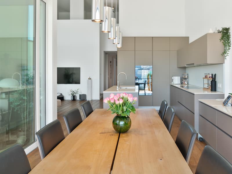 Beeindruckende 5½-Zimmer Attika-Maisonettewohnung in Zürich. (1)