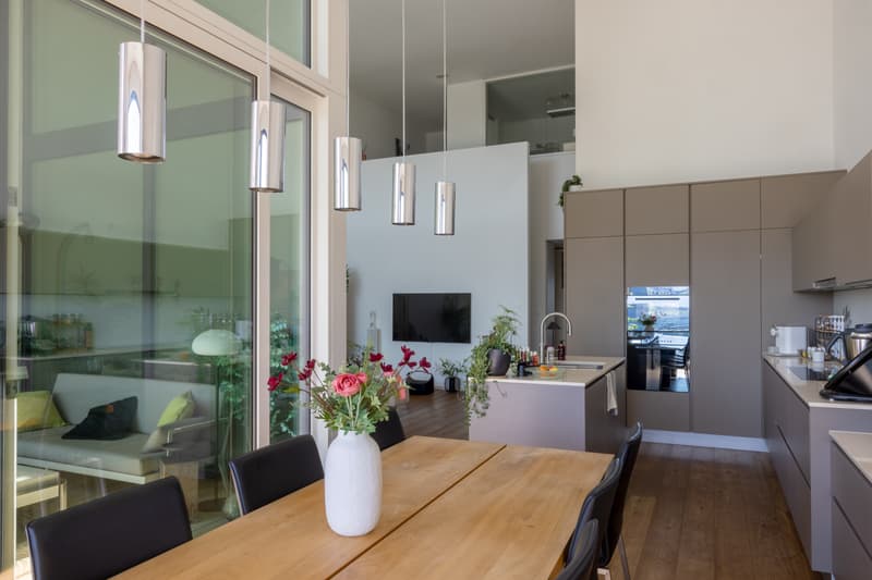 Impressive 5½-room attic maisonette apartment in Zurich. (1)