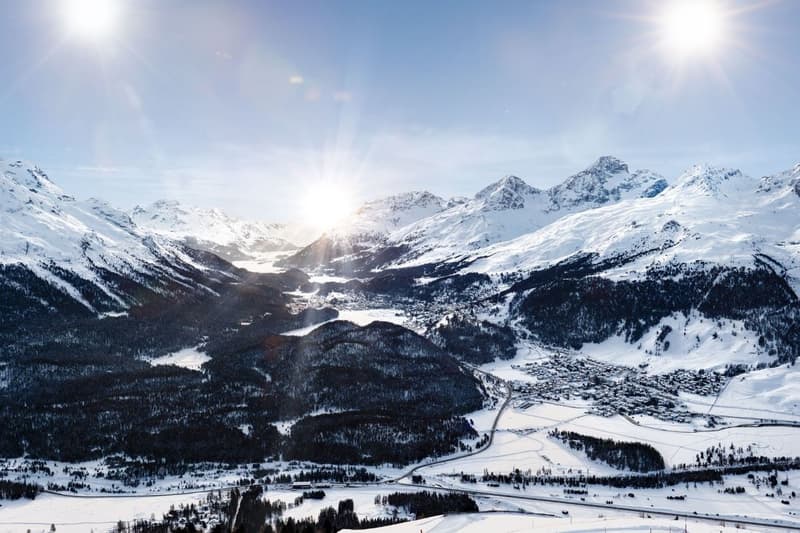 Pistenvergnügen vor eindrucksvoller Kulisse.