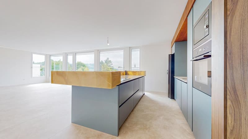 Exklusive Attika-Residenz mit 133 m² Südterrasse & hochwertiger Totalsanierung in Muri bei Bern (2)