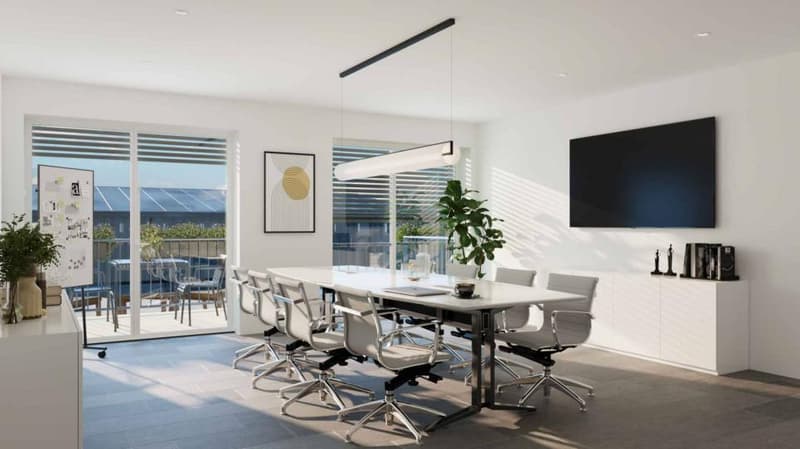 Administrative/office space with balcony, unit 20, in new project in Echandens (2)