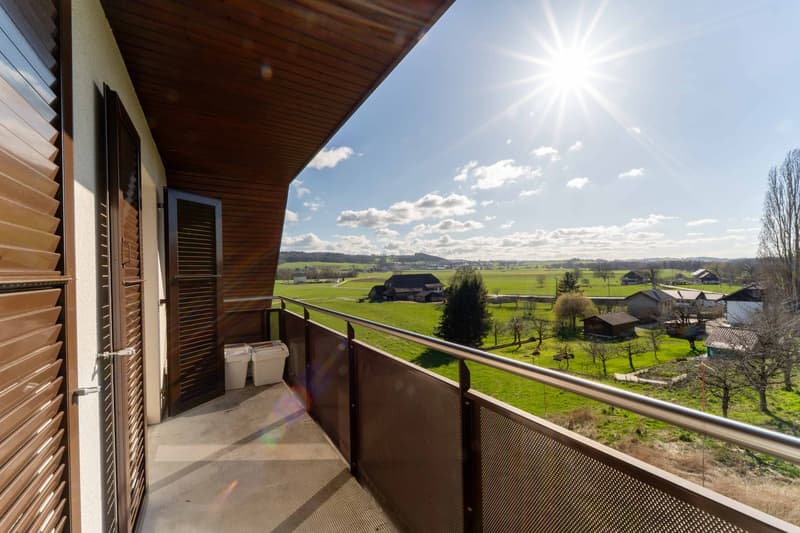Top floor and evening light on the countryside (1)