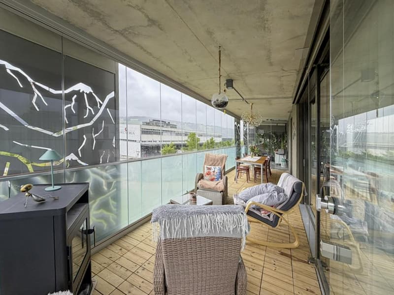 Apartment 3.5 rooms with magnificent veranda - Bulle (9)
