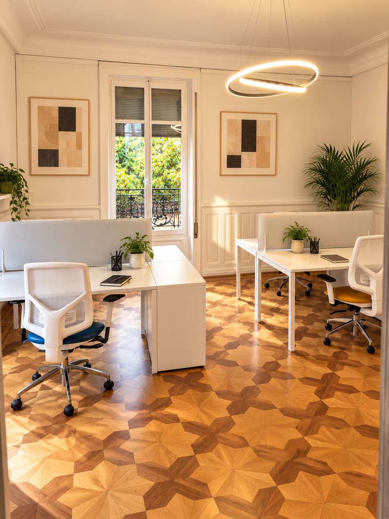 BUREAU PARTAGÉ DE 4 POSTES DE TRAVAIL (5)