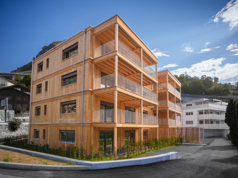 Newly built ground floor apartment with 150 m2 private play or flower lawn (2)