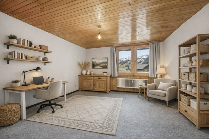 Charmante 4.5-Zimmer-Wohnung in idyllischer Berglage – Boltigen (2)