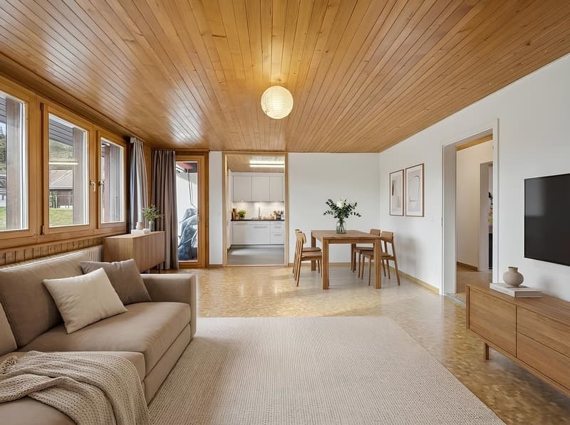 Charmante 4.5-Zimmer-Wohnung in idyllischer Berglage – Boltigen (6)