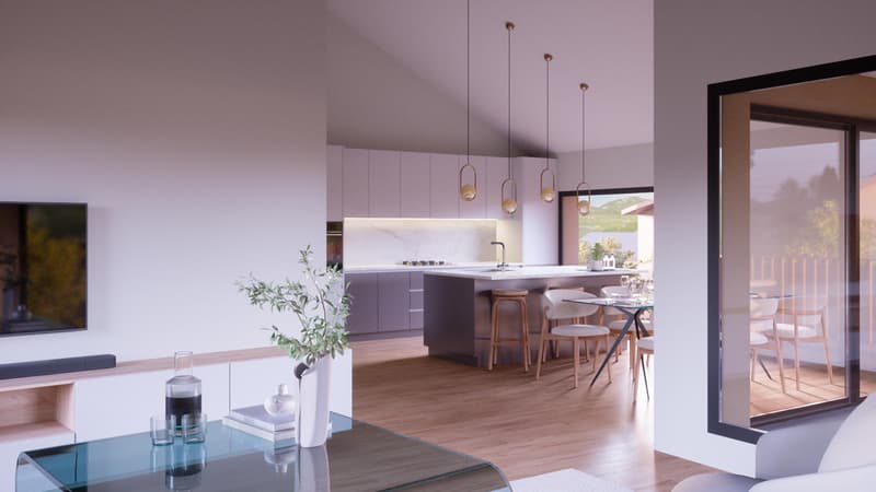 Appartamento nuovo nel centro del vecchio villaggio di Ardon (4)
