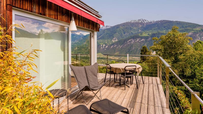 Zwei Architektenhäuser in einem erhaltenen Naturschutzgebiet in Ayent (7)