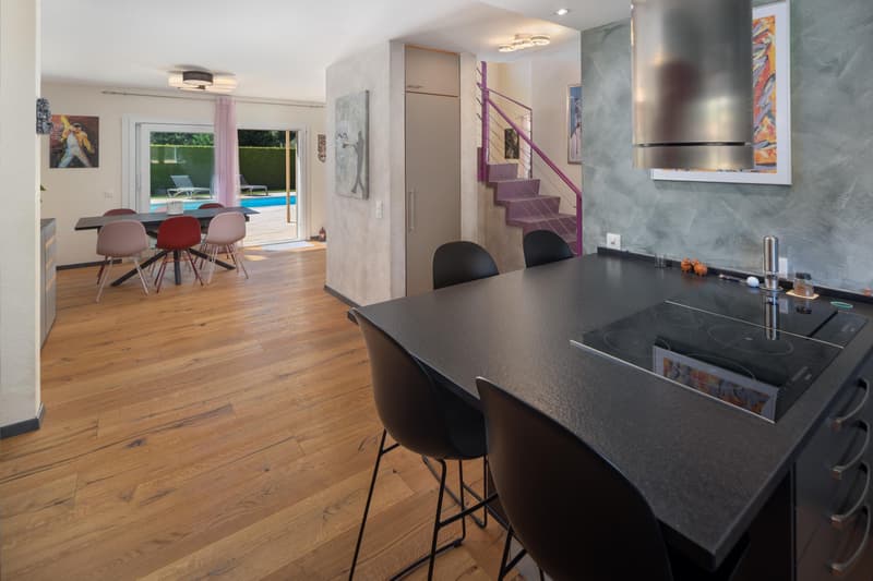 Elegant family villa with pool in Granges VS (8)