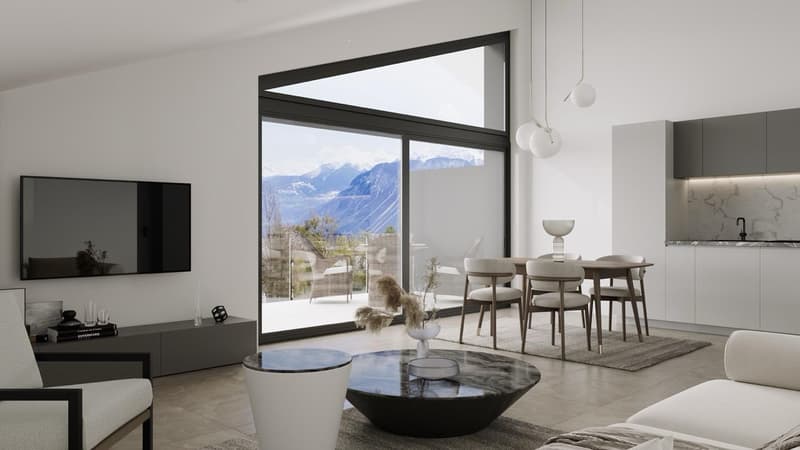 Attique de standing 2.5 pièces au coeur de Crans-Montana (2)