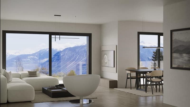 Neue 3.5-Zimmer-Wohnung mit Terrasse und privatem Garten in Crans-Montana (7)