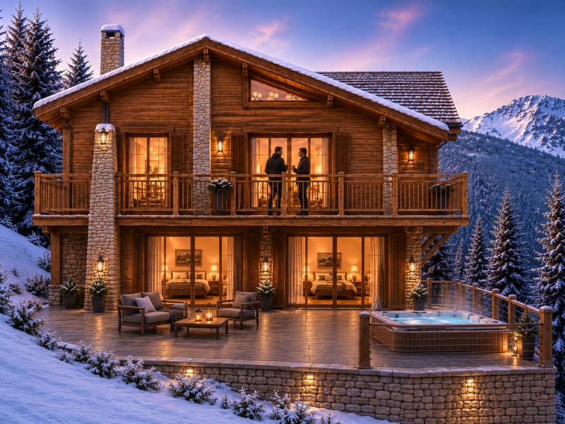Chalet EDELWEISS à Crans-Montana : 5,5 pces neuf sur 3 niveaux (4)