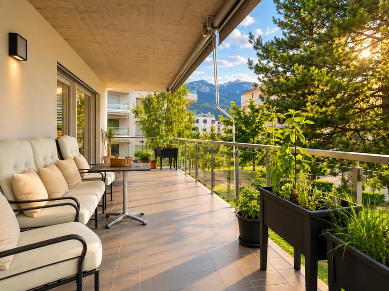 Magnifique appartement moderne 3,5 pièces avec grande terrasse à Sierre (12)