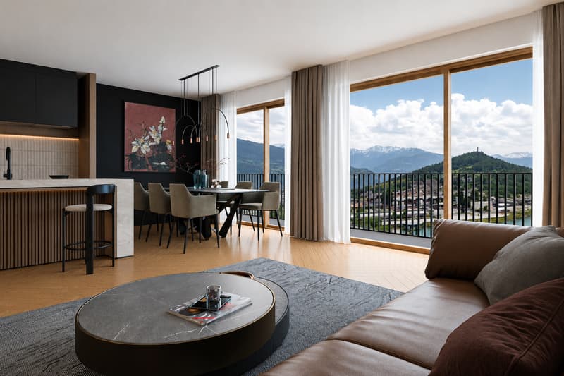 Chalet neuf 5.5 pces en ossature bois avec vue panoramique sur le lac et les Alpes (6)