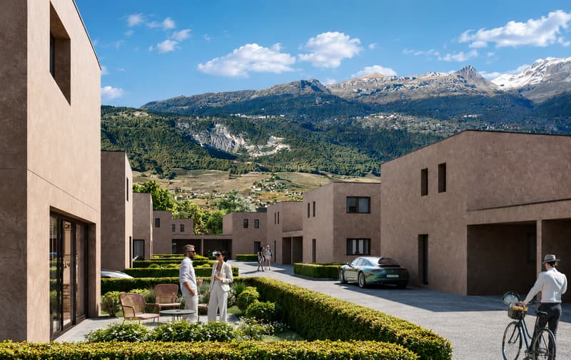 Villa 5.5 pces contemporaine neuve à Chalais (3)