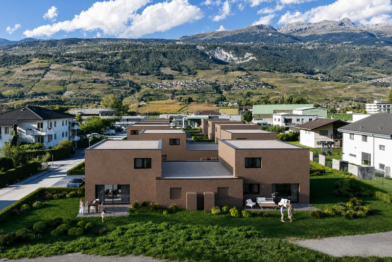 Villa 5.5 pces contemporaine neuve à Chalais (1)