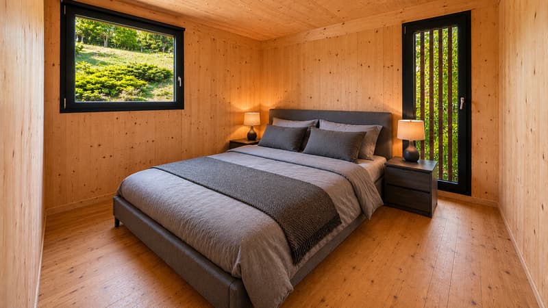 VILLA D'ARCHITECTE EN BOIS ? LUMIÈRE ET DE SÉRÉNITÉ - 112 m² habitables - Construction 2017 (11)