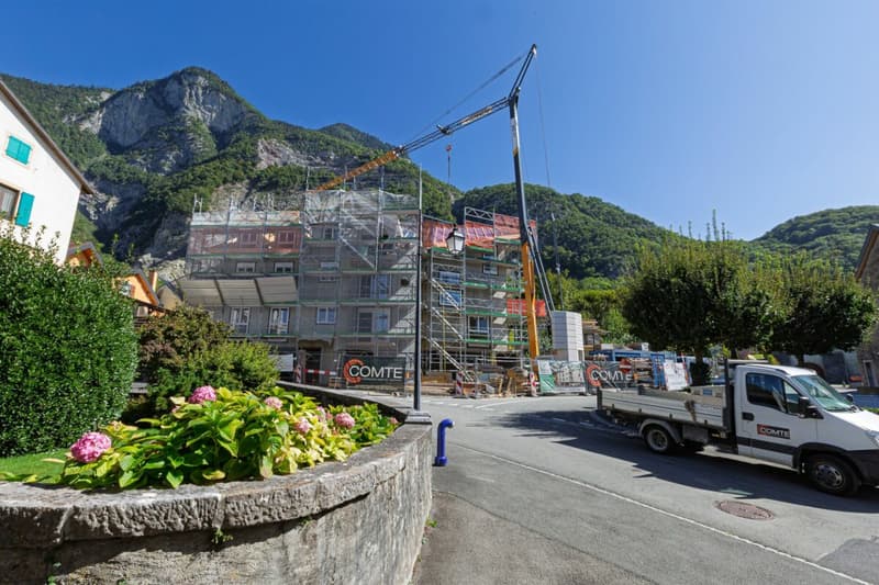 3,5 locali, tutto nuovo, giardino e Dents du Midi! (12)