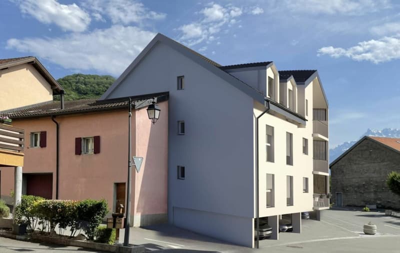 3,5 locali, tutto nuovo, giardino e Dents du Midi! (13)