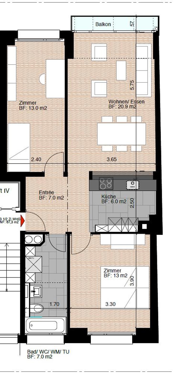 Modern apartment directly at Eigerplatz (8)