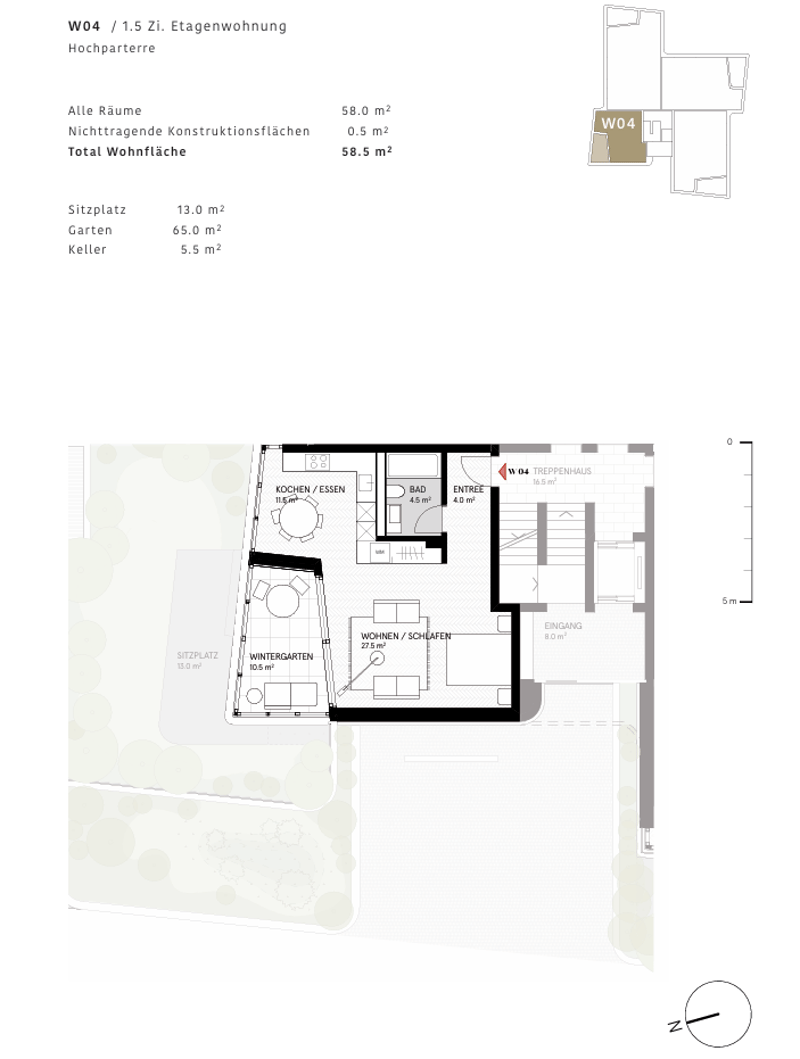 Kitchen, dining area, living room, bathroom, bedroom, storage room, entrance hall, balcony
