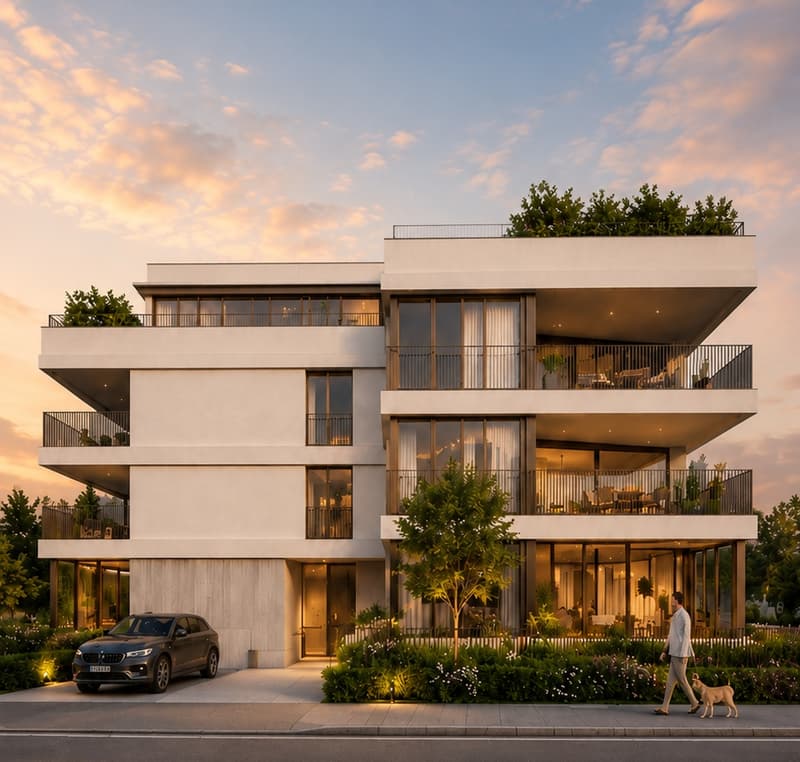 Attraktive Neubau-Maisonettewohnung mit grossem Garten und Sockelgeschoss (1)