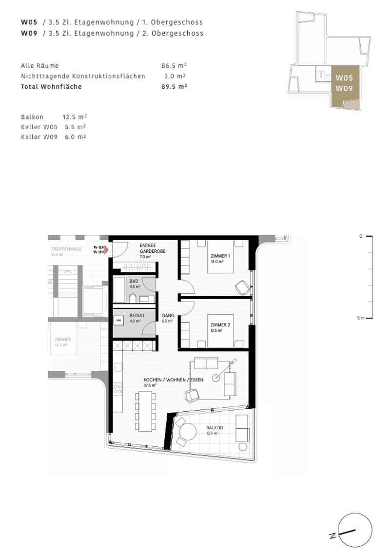 3.5-Zimmer-Neubauwohnung mit sonnigem Balkon (6)