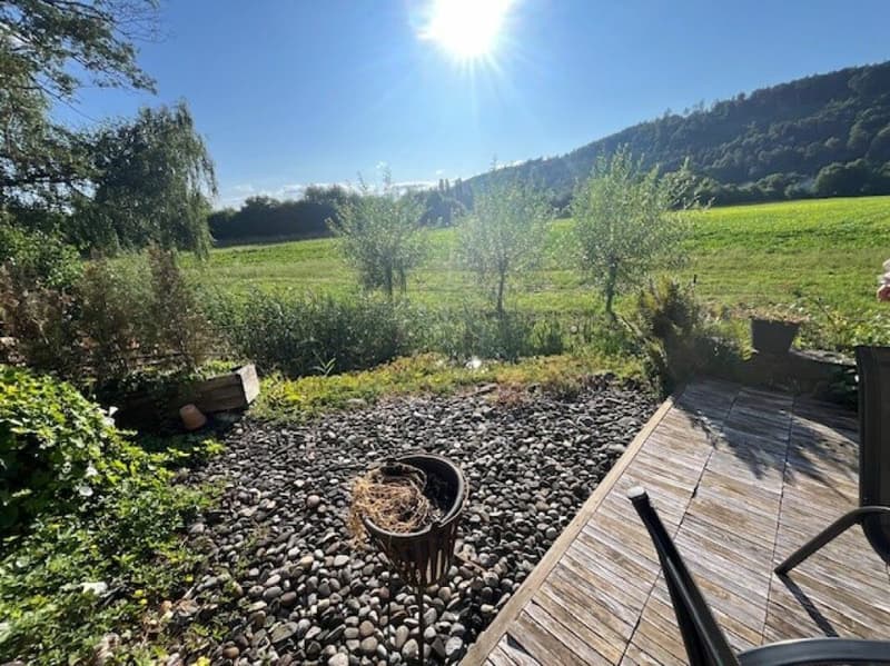 Special semi-detached house in an idyllic location on a natural stream in Worben (11)