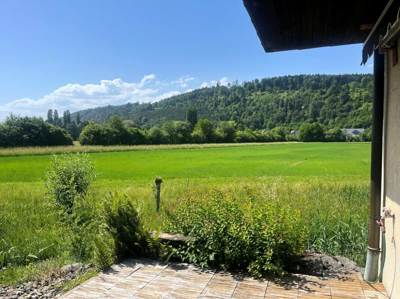 Special semi-detached house in an idyllic location on a natural stream in Worben (12)