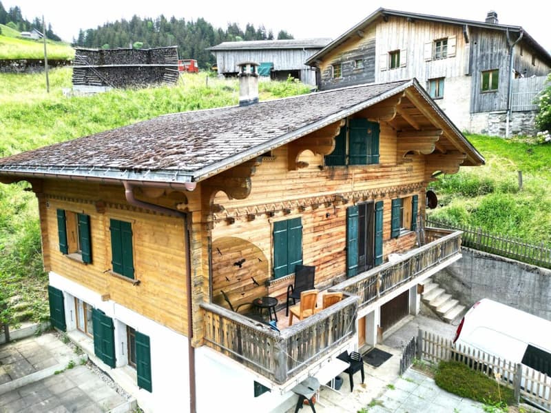 Grand chalet de 7 pièces avec annexe et vue panoramique magnifique à Château-d'Oex VD (7)