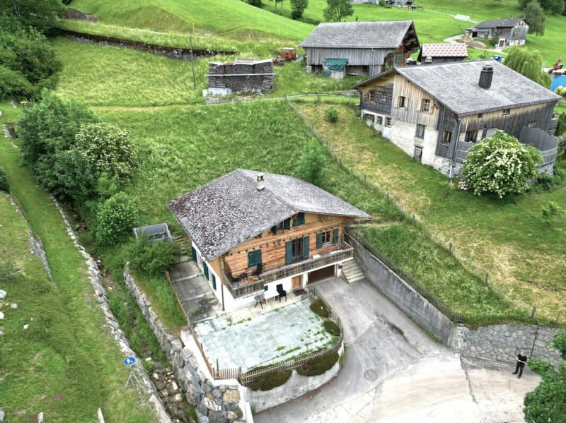 Grand chalet de 7 pièces avec annexe et vue panoramique magnifique à Château-d'Oex VD (2)