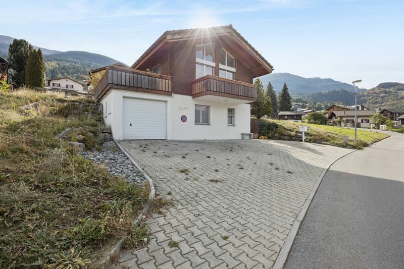 3,5-Zimmer Chalet in Unterbäch - herziges Tiny-Einfamilienhaus mit viel Privatsphäre (13)