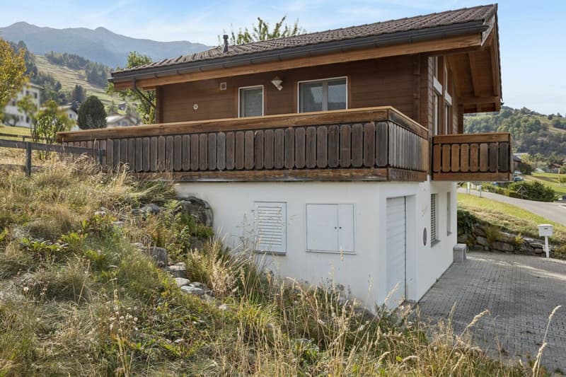3,5-Zimmer Chalet in Unterbäch - herziges Tiny-Einfamilienhaus mit viel Privatsphäre (12)
