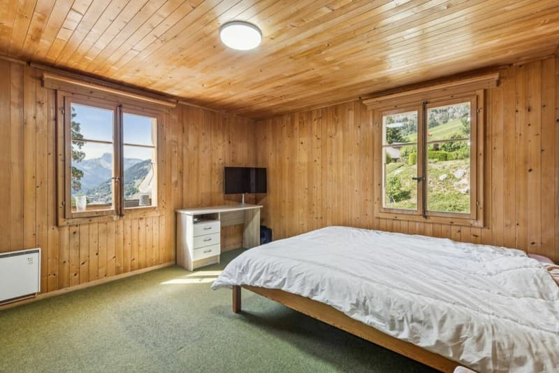 Grosses 7-Zimmer Chalet mit Einliegerwohnung und wunderbarer Weitsicht in Château-d'Oex VD (6)