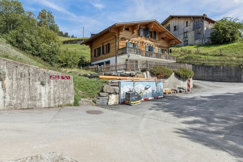 Grosses 7-Zimmer Chalet mit Einliegerwohnung und wunderbarer Weitsicht in Château-d'Oex VD (17)
