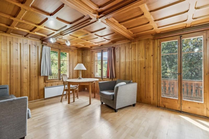 Grosses 7-Zimmer Chalet mit Einliegerwohnung und wunderbarer Weitsicht in Château-d'Oex VD (2)