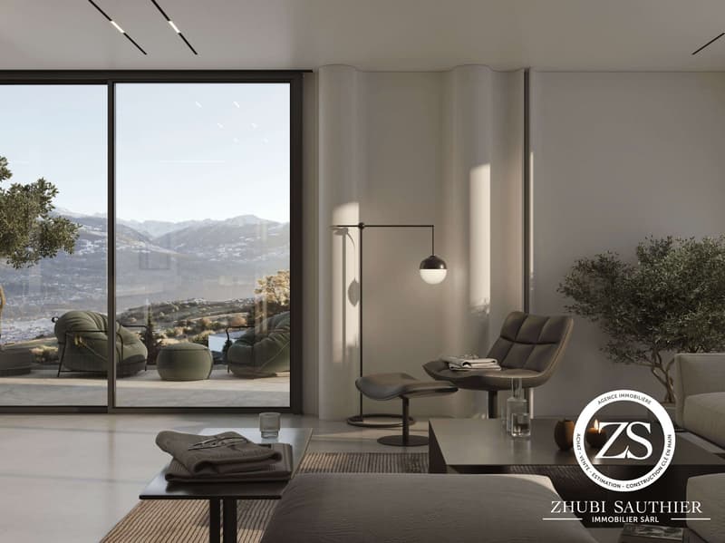 Dachgeschoss 4.5 Zimmer mit Pool - Residenz "Le Belvédère" (9)