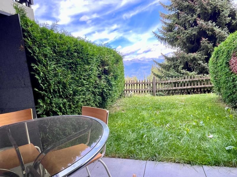 Joli studio avec espace nuit séparé et jardin - à l'année - Nendaz (8)
