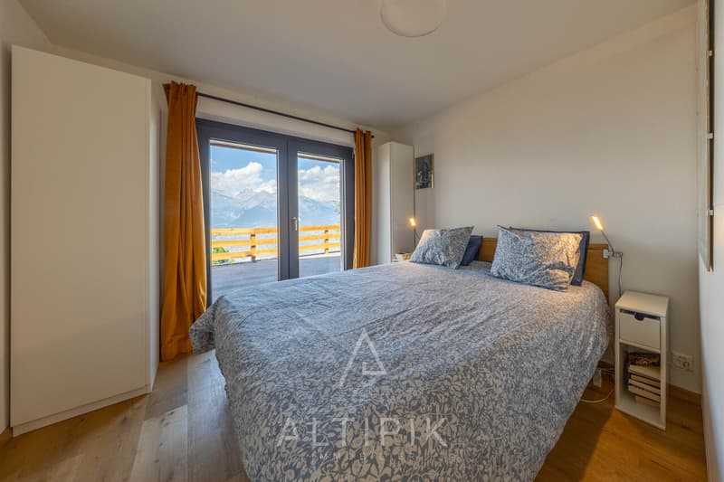 Un chalet récent (2021) avec les Alpes en toile de fond (12)