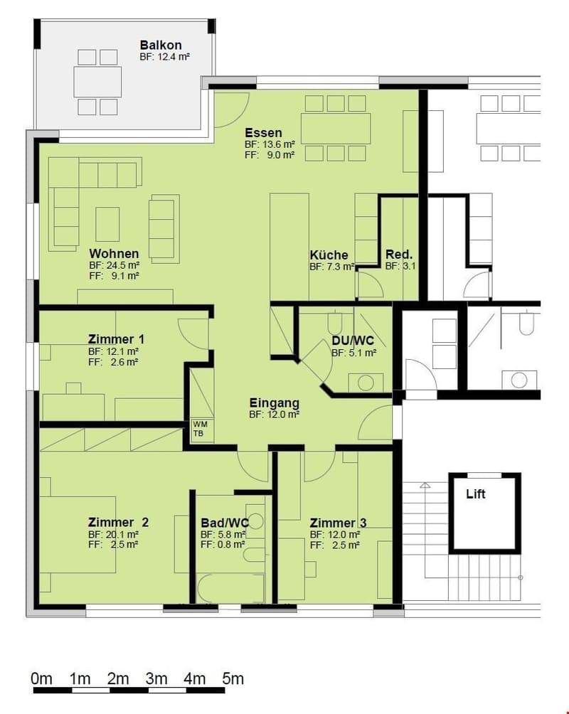 Wohnungsgrundriss