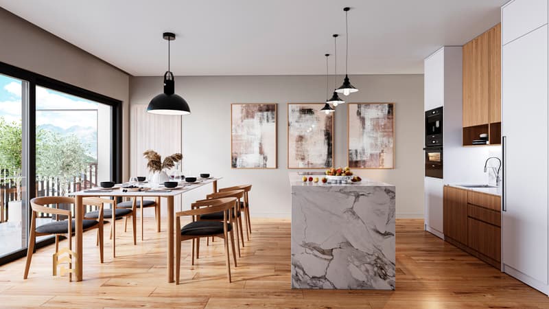 Innovative new building project: Sunny 4.5-room apartment in Unterbäch (2)