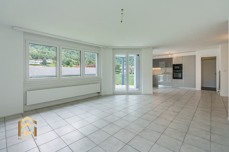 Appartement calme de 4,5 pièces à Agarn avec place de jardin (4)