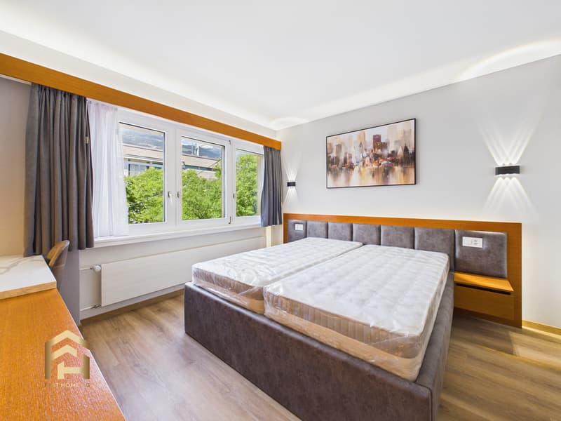 Beispiel-Etage: umgebautes Hotelzimmer