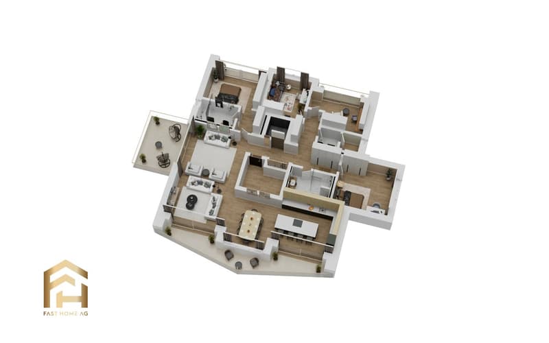 Innovative new construction project: Sunny 5.5 attic apartment (9)